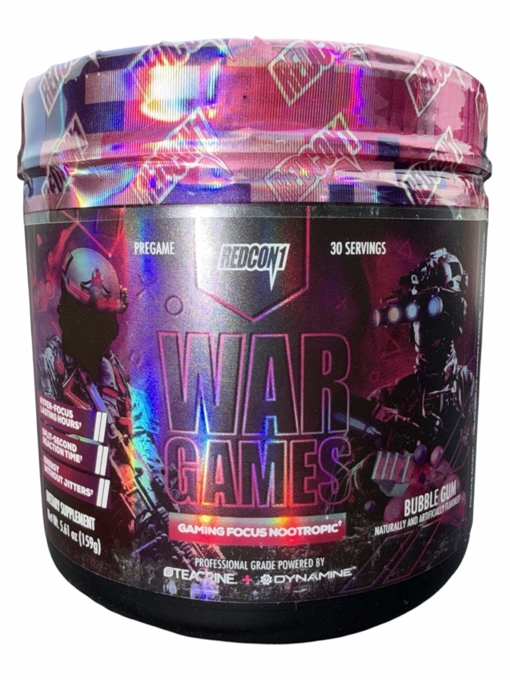 War Games Gaming Focus Nootropic - Bubble Gum (Pink/Purple)- 30 Servings, NEW